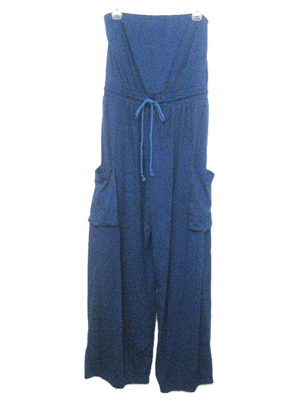 Strapless Jumpsuit Navy Blue  - Medium